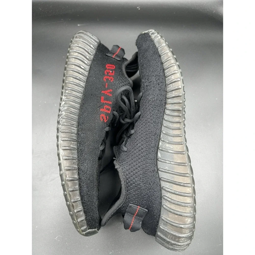 Adidas Yeezy Boost 350 V2 Bred Black Red CP9652 Mens Size 11.5 Low Top Sneaker